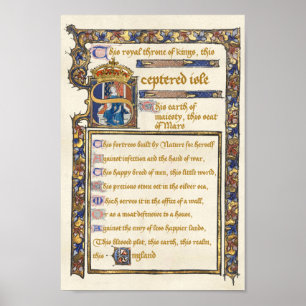 "Denna isolerade Isle" Tal - Richard II Poster
