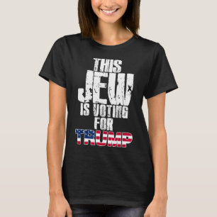 Denna jude röstar på Trump judisk republikan rösta T Shirt