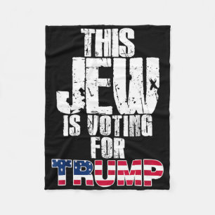 Denna jude röstar på Trump judisk republikansk väl Fleecefilt