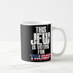 Denna jude röstar på Trump Judisk republikansk väl Kaffemugg
