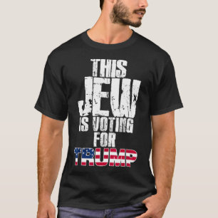 Denna jude röstar på Trump judisk republikansk väl T Shirt