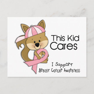 Denna Kid Cares Breast Cancer-medvetenhet Vykort