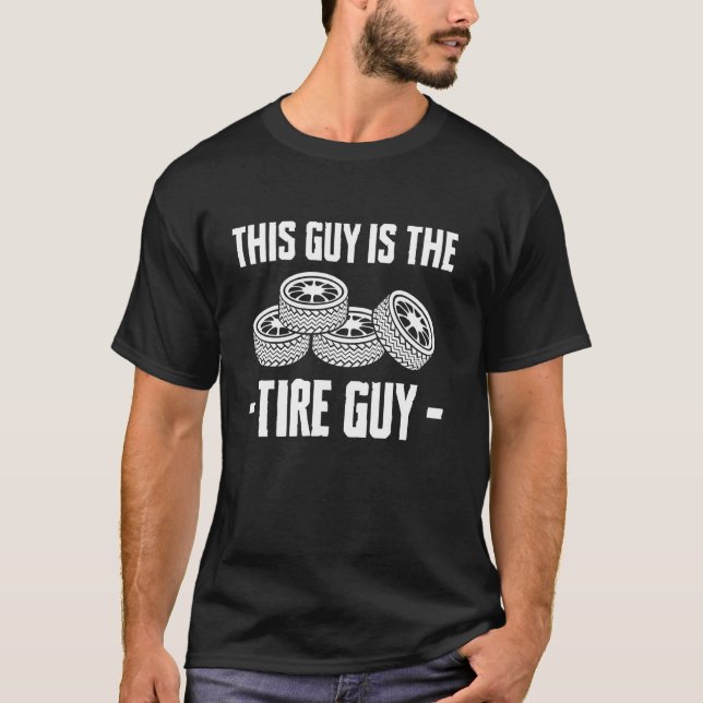 Denna Kille Är Däckkillen Hjul Fälgar Byte Mekanis T Shirt (Framsida)