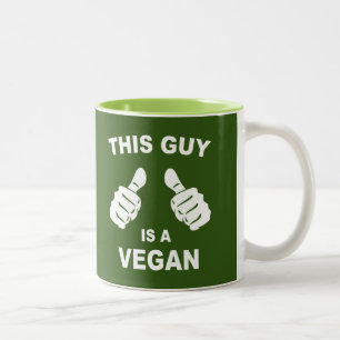 Denna Kille Är Vegan Två-Tonad Mugg