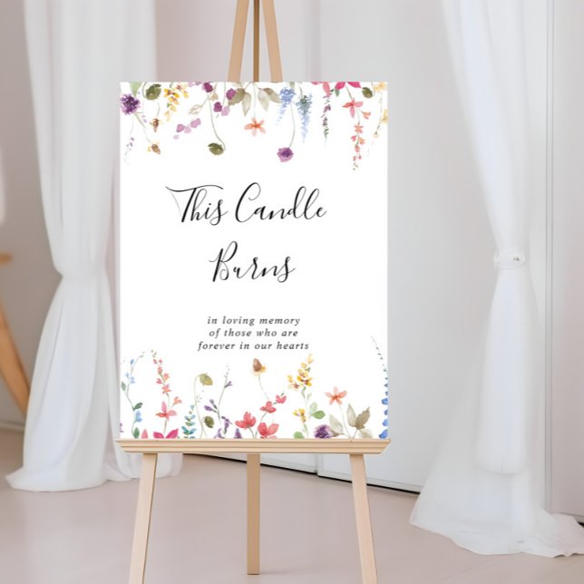 Denna klassiska färgrika vilda blommiga ljusstaken poster (Skapare uppladdad)