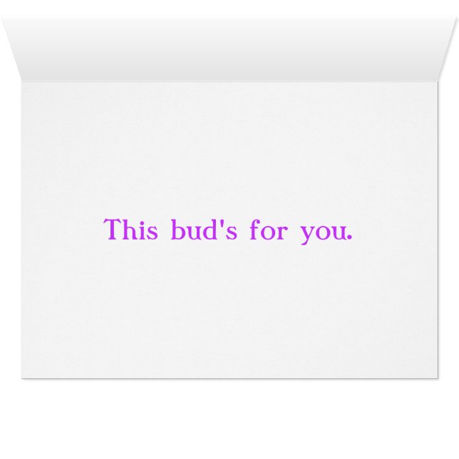 Denna knopp för dig hälsningskort (Insidan Horizontal (UnderSidan))