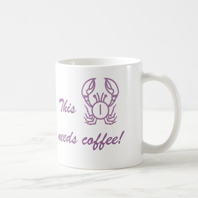 Denna krabba behöver moody kaffekänsla kaffemugg (Höger)