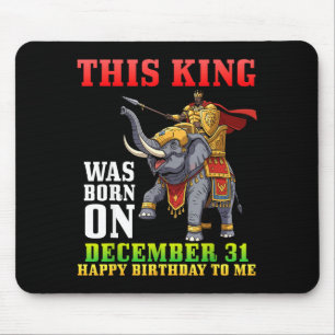Denna kung föddes den 31 december Grattis på födel Musmatta