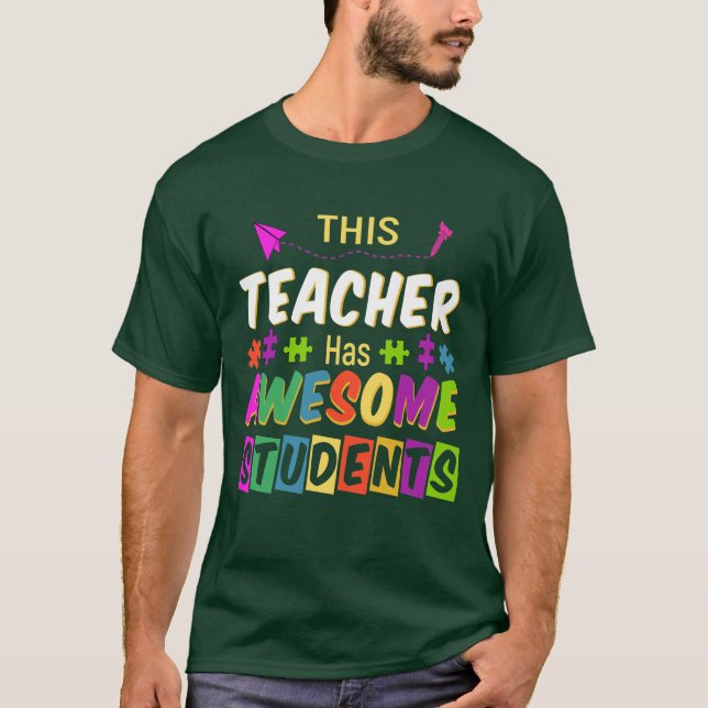 DENNA LÄRARE HAR FANTASTISK STUDENTER T SHIRT (Framsida)