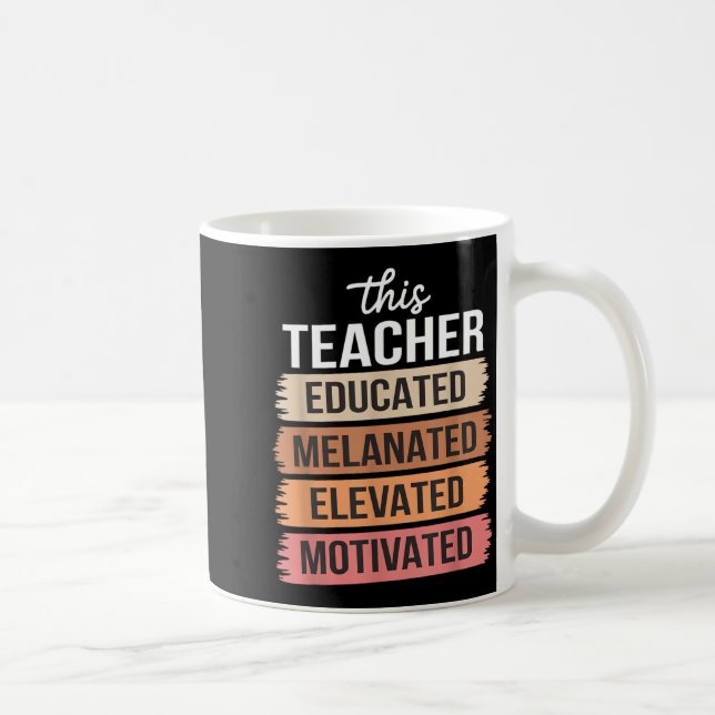 Denna lärare utbildade melanerad förhöjd motiverad kaffemugg (Höger)