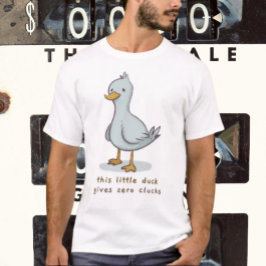 Denna lilla anka ger noll kvackningar t shirt