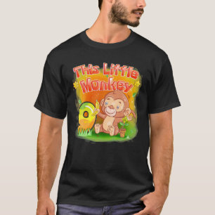 Denna lilla apa 9 år gamla barn 9:e födelsedagen S T Shirt