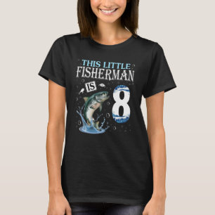 Denna lilla fiskare är 8 år gammal 2014 t shirt