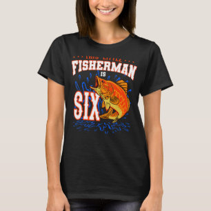 Denna lilla fiskare firar sex dagar t shirt