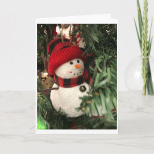 DENNA LILLA SNÖMANNEN VILL SÄGA *GLAD JUL* HELGKORT