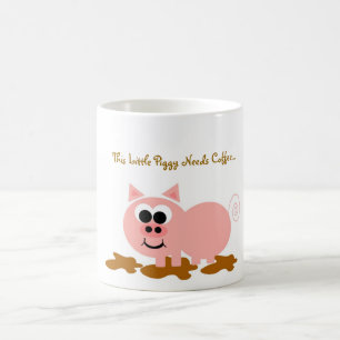 Denna lite Piggy behovskaffemugg Kaffemugg