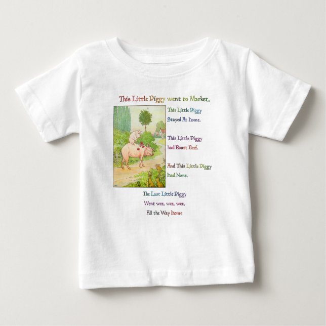 DENNA LITE PIGGY - Rhymes for Children T Shirt (Framsida)