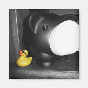 "Denna lite Piggy" Rubber ankamagnet Magnet