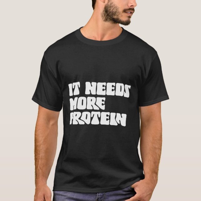 Denna måltid behöver mer protein i Älskare, boskap T Shirt (Framsida)