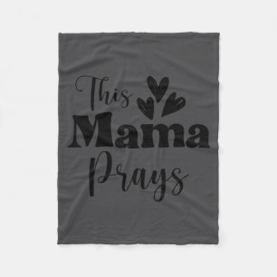 Denna Mamma Ber Tröja Kristna Mamma Tro Mor Fleecefilt