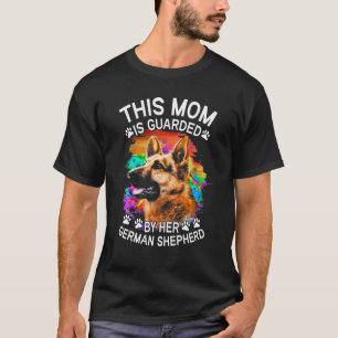 Denna Mamma skyddas av hennes tyska Hund T Shirt