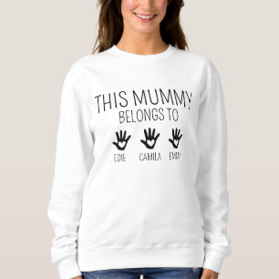 Denna Mamma Tillhör, Anpassad Mama Tröja, Personli T Shirt