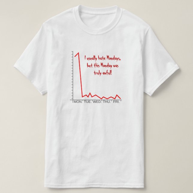 "...denna måndag var verkligen hemskt!" t shirt (Design framsida)