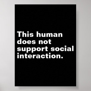 Denna människa stöder inte interaktionen mellan so poster