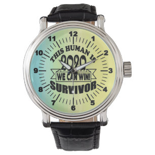 DENNA MÄNNISKOR ÄR 2020 SURVIVOR Svart variant! Armbandsur