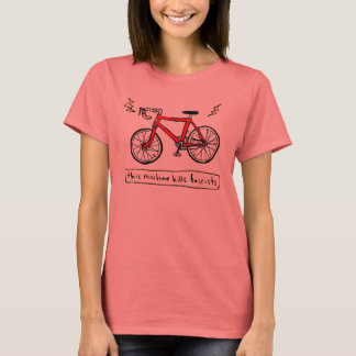 denna maskin-döda-fascister (röd) tee shirt