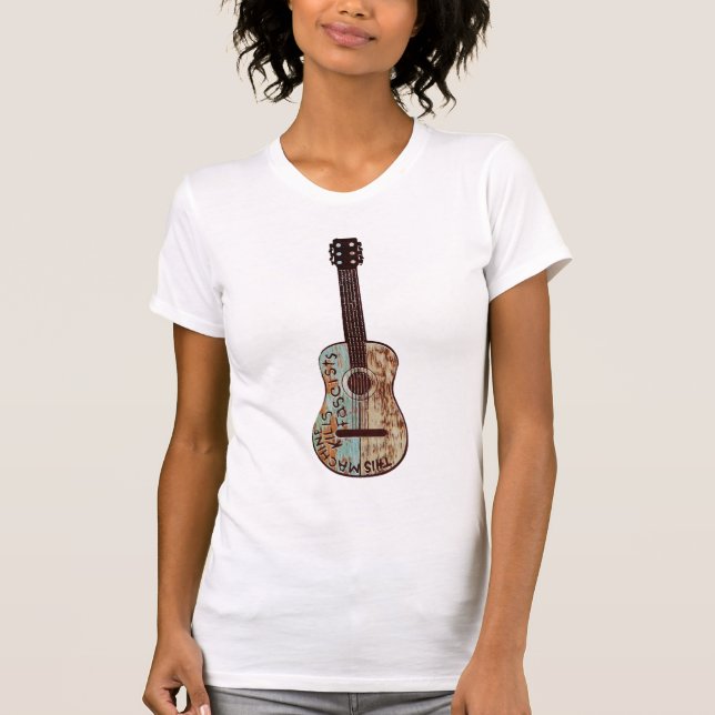 Denna maskin dödar fascist t shirt (Framsida)