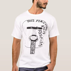 Denna maskin dödar Fascists Anti träig Guthrie F T Shirt