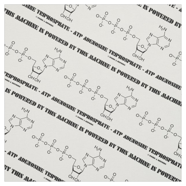 Denna maskin drivas av Adenosinetriphosphaten Tyg (Provkarta)