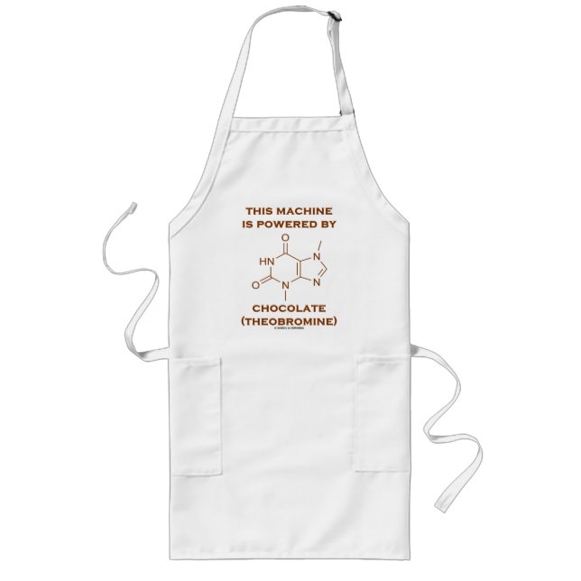 Denna maskin drivas av choklad (Theobromine) Förkläde (Framsidan)