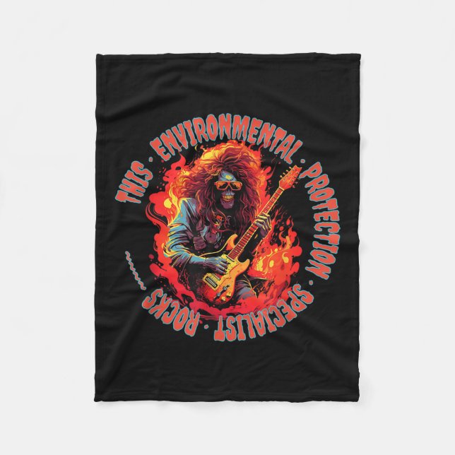 Denna miljöskyddsspecialist Sten Fleecefilt (Framsidan)