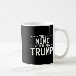 Denna MIMI röstade för Trump 2024 Proud Grandma Vo Kaffemugg