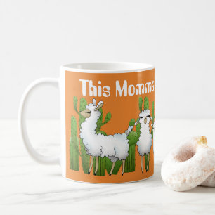 Denna Momma älskar llamas tillfogar Kaffemugg