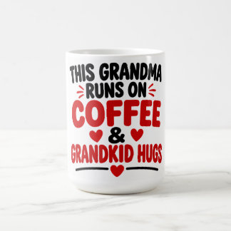 Denna Mormor Kör På Kaffe och Barnbarns Kramar Kaffemugg