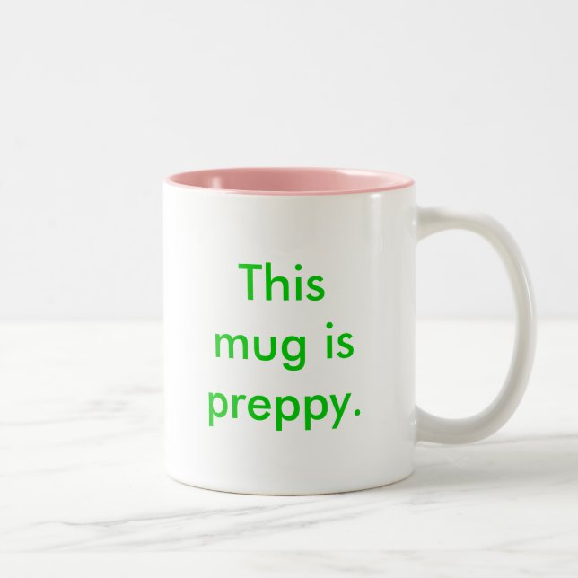 Denna mugg är preppy. kaffekopp (Höger)