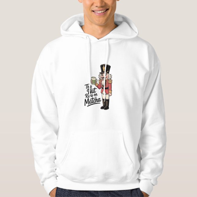 Denna nöt kör på Matcha julnötknäppare Hoodie (Framsida)