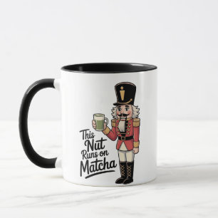 Denna nöt kör på Matcha julnötknäppare Mugg