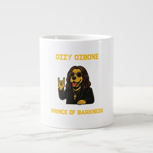 Denna Ozzy Ozbone – Prince of Barkness Kaffe Mugg Jumbo Mugg (Framsidan)