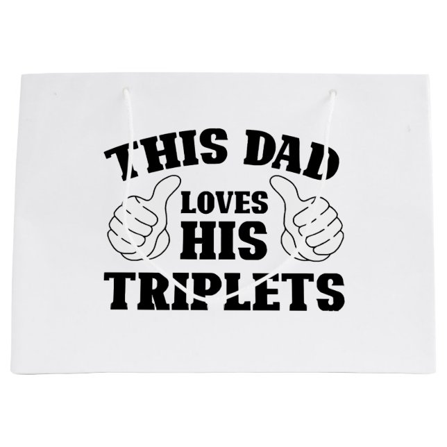 Denna pappa älskar sina trillingar - Present till  (Framsidan)