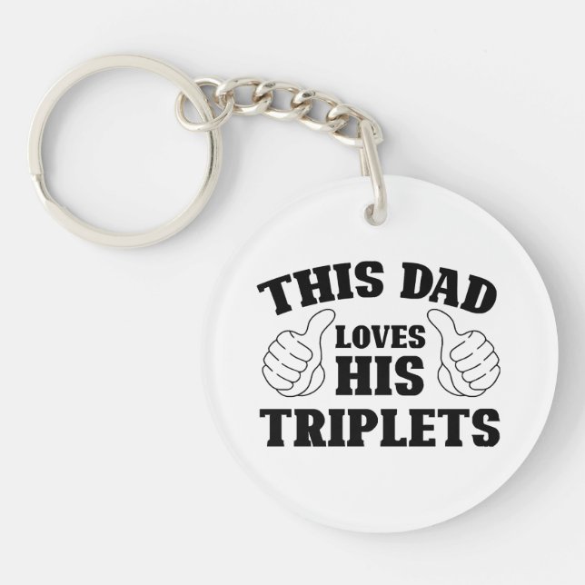 Denna pappa älskar sina trillingar - Present till  (Framsidan)