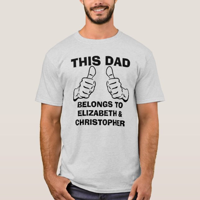 Denna pappa hör hemma för att skriva in tee (Framsida)