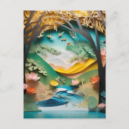 Denna pappra konsthambuskog är så realistisk och helg vykort