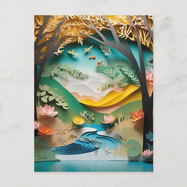 Denna pappra konsthambuskog är så realistisk och helg vykort (Framsida)