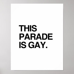 Denna parad är glad poster