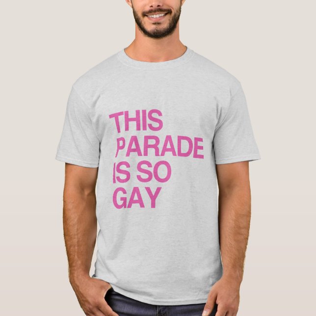 Denna parad är så glad tee shirt (Framsida)