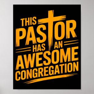 Denna pastor har en fantastisk församling kristen  poster